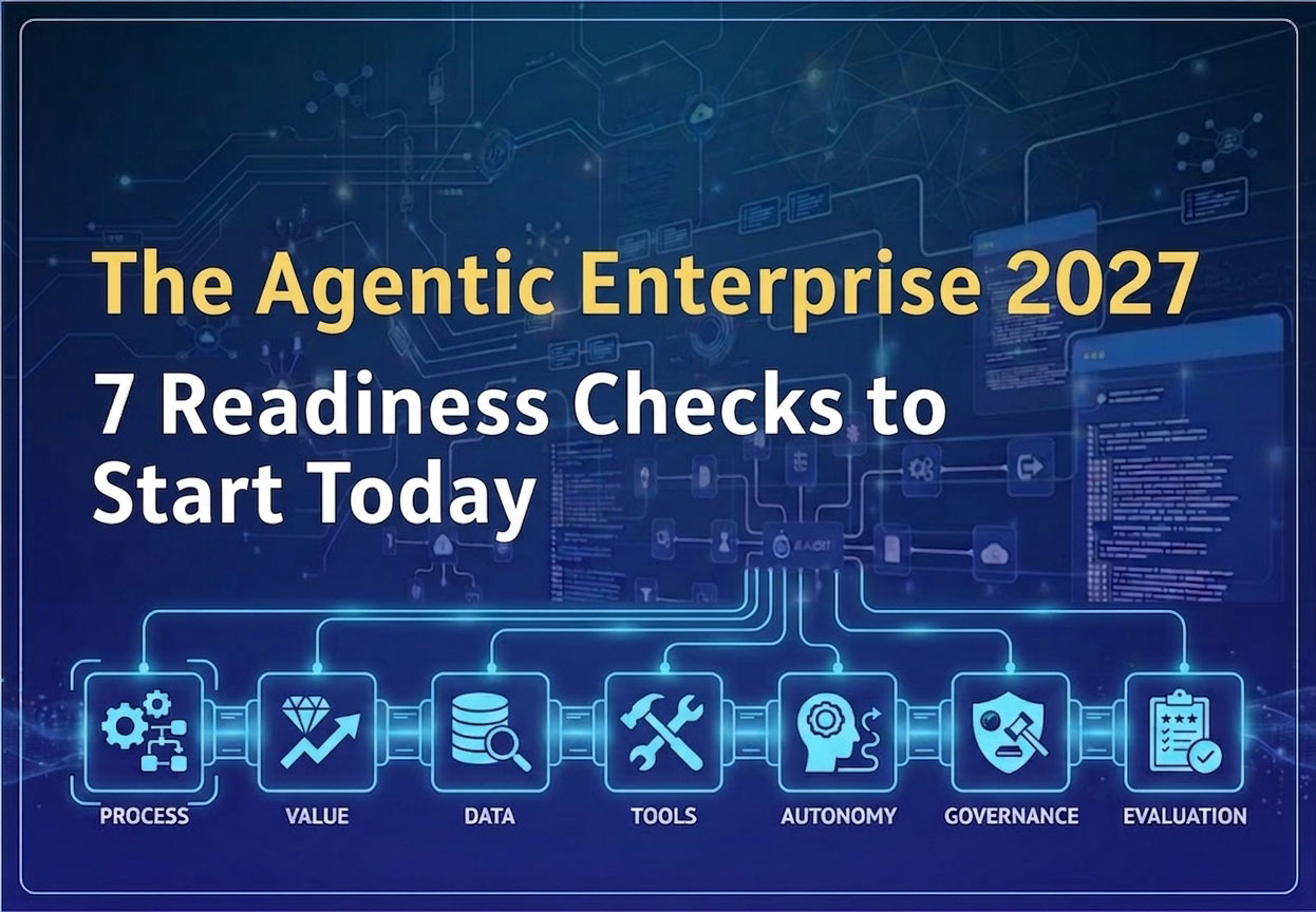 The Agentic Enterprise 2027: 7 Readiness Checks to Start Today The Agentic Enterprise 2027: 7 Readiness Checks to Start Today